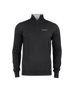 Merino genser med zip